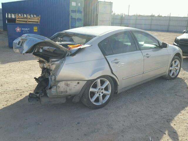 1N4BA41E44C907013 - 2004 NISSAN MAXIMA SE SILVER photo 4