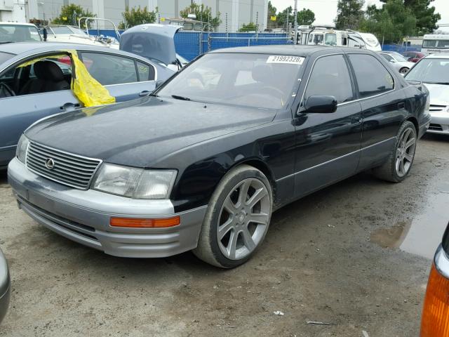 JT8BH28F6V0098947 - 1997 LEXUS LS 400 BLACK photo 2