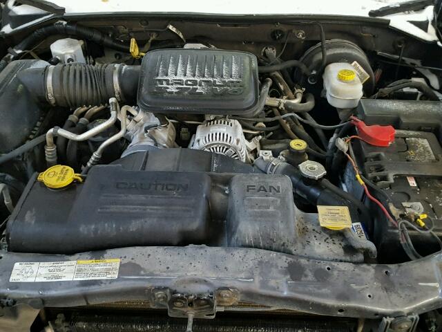 1D7HL48K24S676652 - 2004 DODGE DAKOTA QUA GRAY photo 7