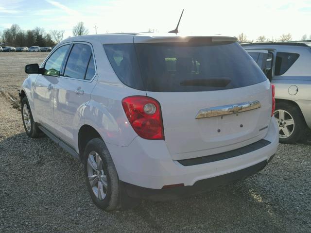 1GNALBEKXDZ129826 - 2013 CHEVROLET EQUINOX LS WHITE photo 3