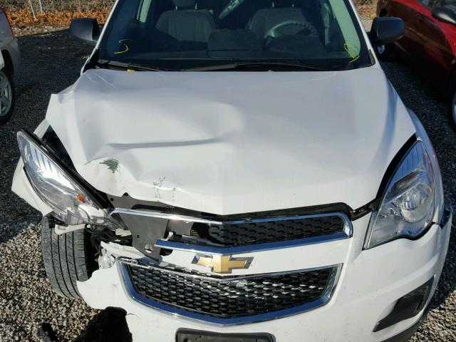 1GNALBEKXDZ129826 - 2013 CHEVROLET EQUINOX LS WHITE photo 7