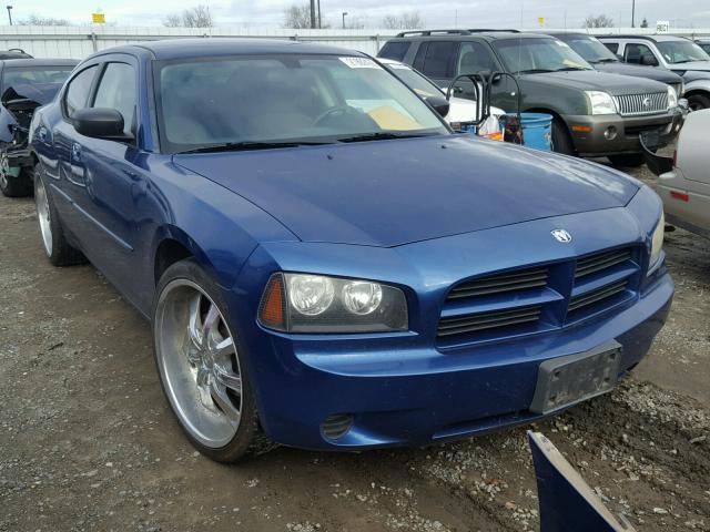 2B3KA43D19H536719 - 2009 DODGE CHARGER BLUE photo 1