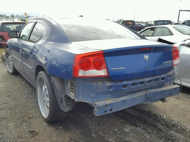 2B3KA43D19H536719 - 2009 DODGE CHARGER BLUE photo 3