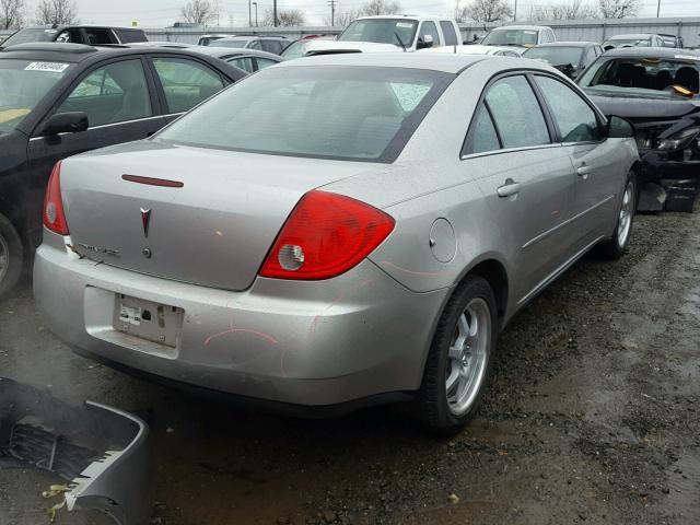 1G2ZG57B084191855 - 2008 PONTIAC G6 BASE SILVER photo 4