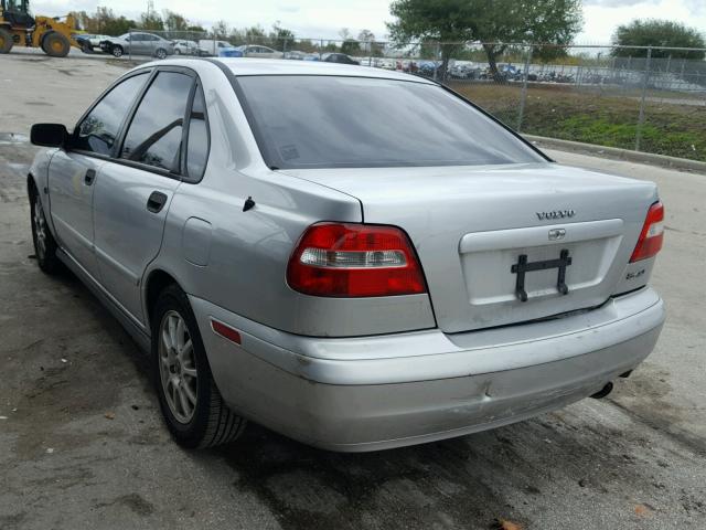 YV1VS27544F053830 - 2004 VOLVO S40 1.9T SILVER photo 3