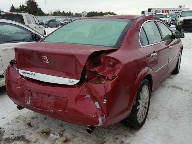 1G8ZV57797F152739 - 2007 SATURN AURA XR MAROON photo 4