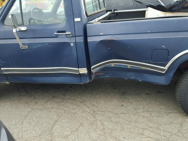 1FTEF15N2GPB77732 - 1986 FORD F150 BLUE photo 9