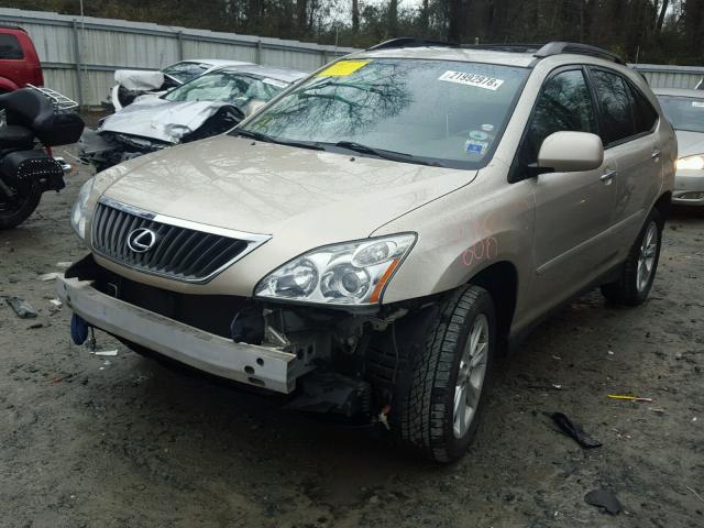 2T2GK31U88C037807 - 2008 LEXUS RX 350 BROWN photo 2