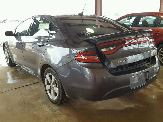 1C3CDFBB0GD506163 - 2016 DODGE DART SXT GRAY photo 3