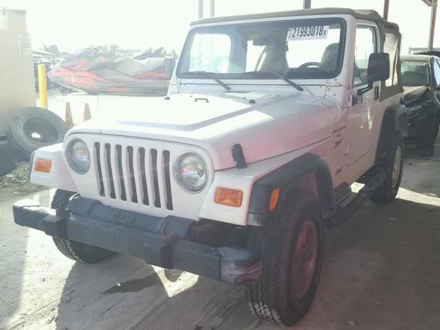 1J4FA49S41P304048 - 2001 JEEP WRANGLER / WHITE photo 2