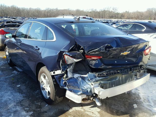 1G1ZB5ST4HF287205 - 2017 CHEVROLET MALIBU LS BLUE photo 3