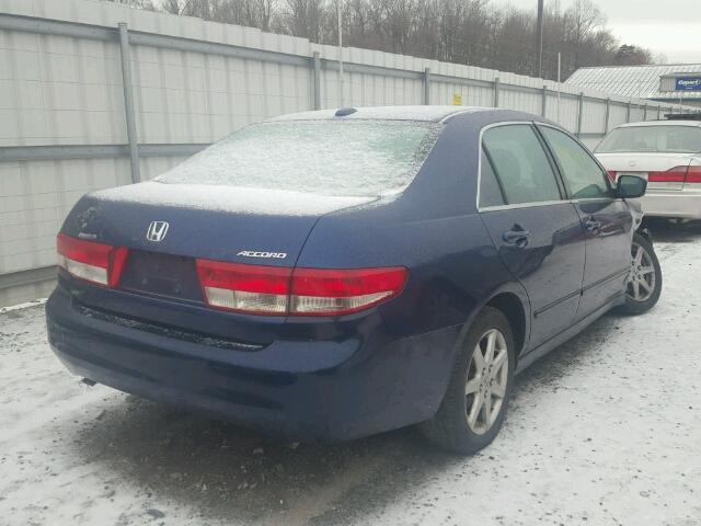 1HGCM66514A089473 - 2004 HONDA ACCORD EX BLUE photo 4