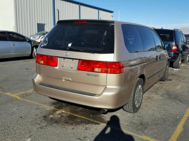 2HKRL1853YH526593 - 2000 HONDA ODYSSEY LX GOLD photo 4