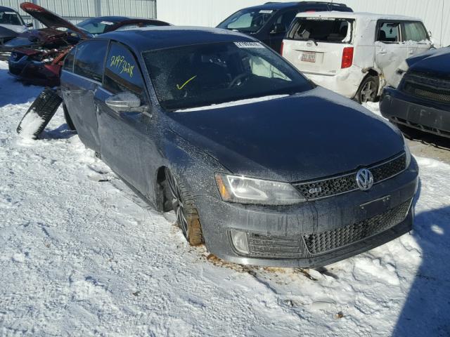 3VW4S7AJ3EM372834 - 2014 VOLKSWAGEN JETTA GLI GRAY photo 1