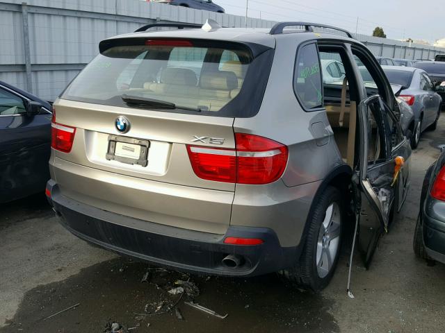 5UXFE43539L266083 - 2009 BMW X5 XDRIVE3 GOLD photo 4