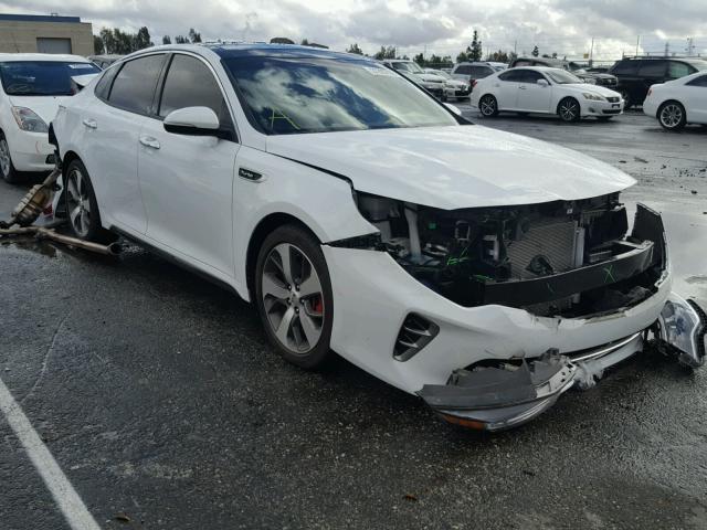 5XXGW4L21GG016637 - 2016 KIA OPTIMA SX WHITE photo 1