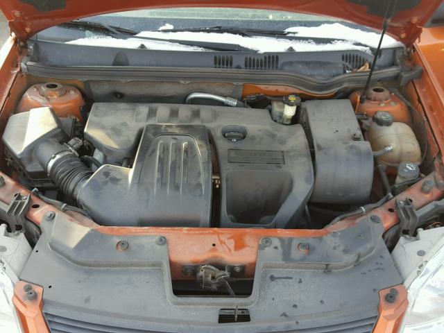 1G1AK15F067867974 - 2006 CHEVROLET COBALT LS ORANGE photo 7