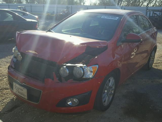 1G1JC5SH8C4226661 - 2012 CHEVROLET SONIC LT RED photo 2