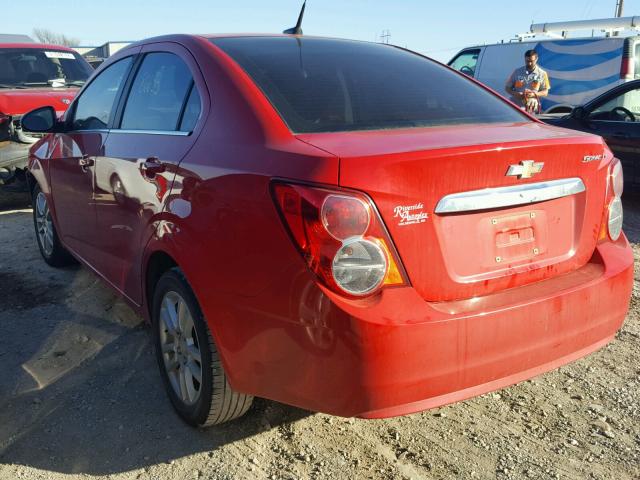 1G1JC5SH8C4226661 - 2012 CHEVROLET SONIC LT RED photo 3