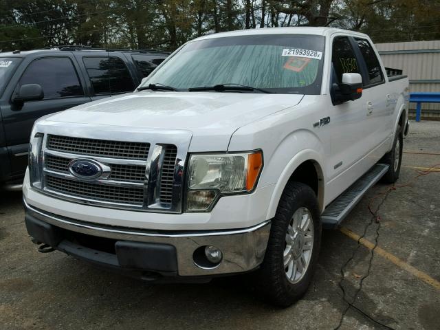 1FTFW1ET9BFB64123 - 2011 FORD F150 SUPER WHITE photo 2