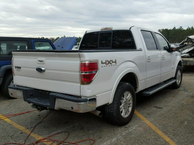 1FTFW1ET9BFB64123 - 2011 FORD F150 SUPER WHITE photo 4