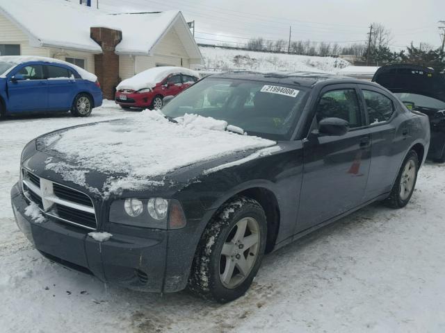 2B3CA4CD1AH140895 - 2010 DODGE CHARGER BLACK photo 2