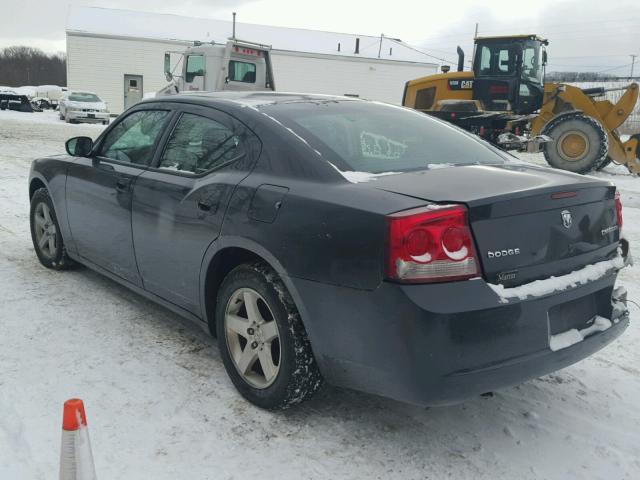 2B3CA4CD1AH140895 - 2010 DODGE CHARGER BLACK photo 3