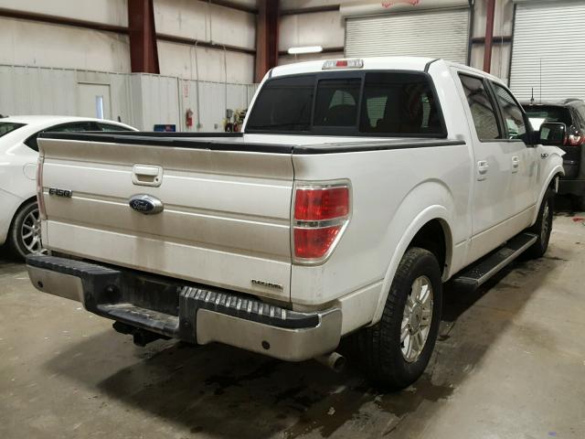 1FTFW1CF3CFC40997 - 2012 FORD F150 SUPER WHITE photo 4