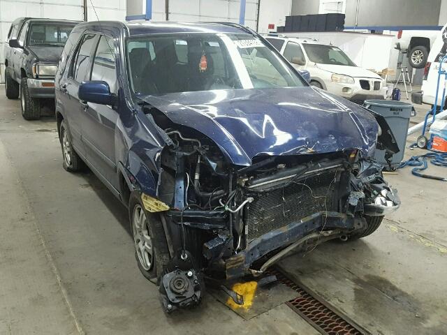 JHLRD78842C083158 - 2002 HONDA CR-V EX BLUE photo 1