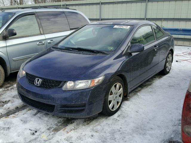 2HGFG1B66AH522384 - 2010 HONDA CIVIC LX BLUE photo 2