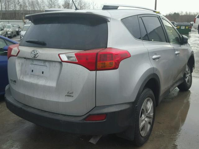 JTMBFREV4EJ011567 - 2014 TOYOTA RAV4 LE SILVER photo 4