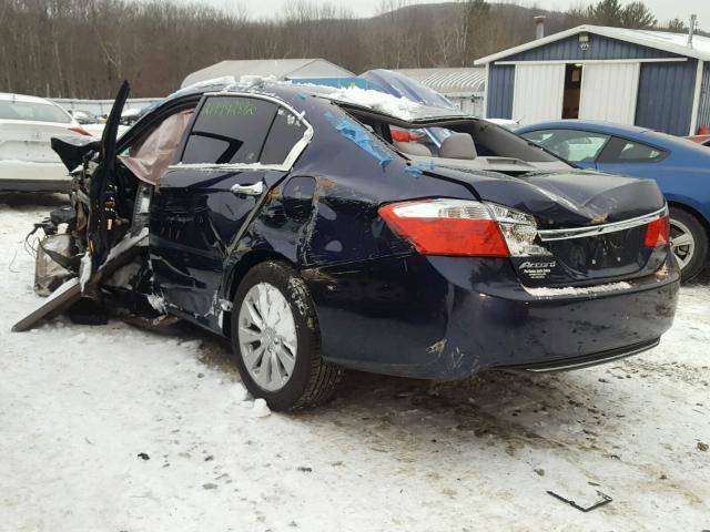 1HGCR2F7XEA057070 - 2014 HONDA ACCORD EX BLUE photo 3