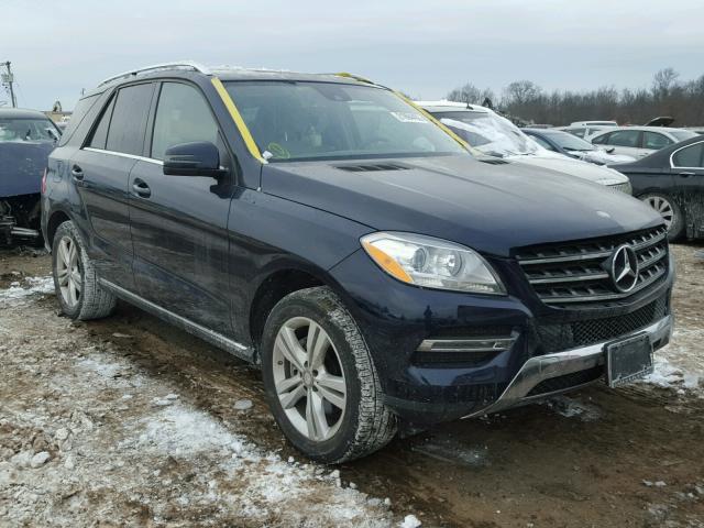 4JGDA5HBXEA372427 - 2014 MERCEDES-BENZ ML 350 4MA BLUE photo 1