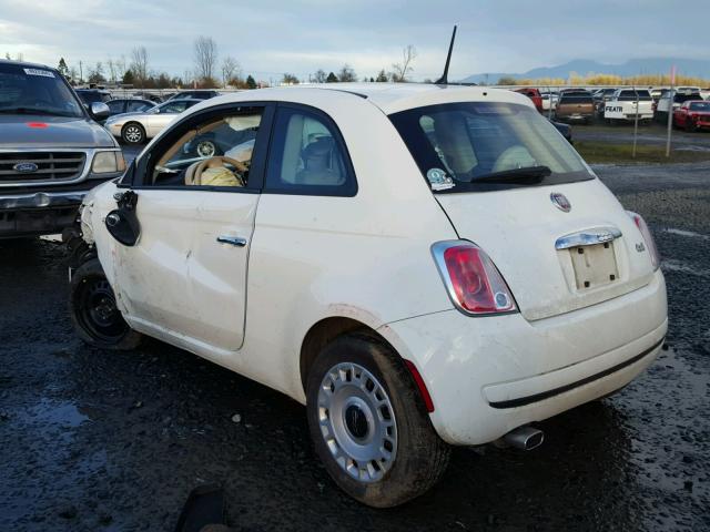 3C3CFFAR7CT359840 - 2012 FIAT 500 POP WHITE photo 3