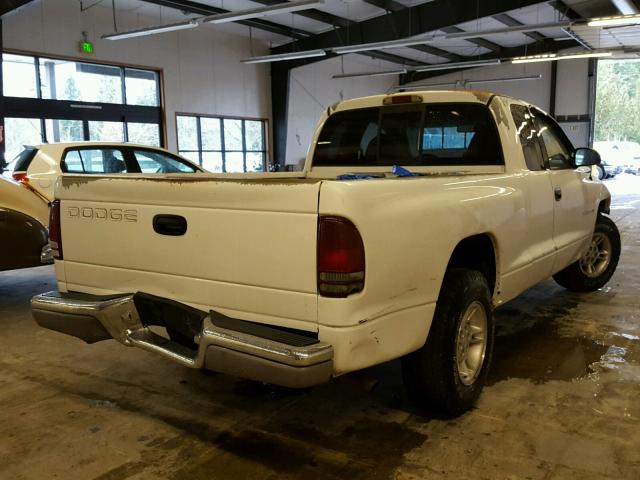 1B7GL23X6VS159577 - 1997 DODGE DAKOTA WHITE photo 4