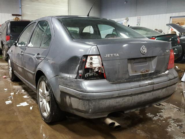 3VWSE69M13M171244 - 2003 VOLKSWAGEN JETTA GLS GRAY photo 3