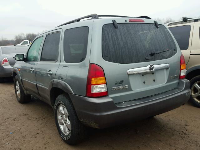 4F2YZ04154KM06698 - 2004 MAZDA TRIBUTE LX BLUE photo 3