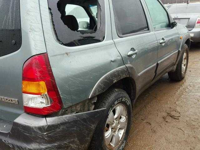 4F2YZ04154KM06698 - 2004 MAZDA TRIBUTE LX BLUE photo 9