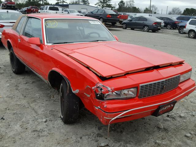 1G1GZ37H0GR167569 - 1986 CHEVROLET MONTE CARL ORANGE photo 1