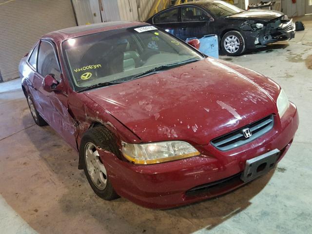 1HGCG3250YA008349 - 2000 HONDA ACCORD EX RED photo 1