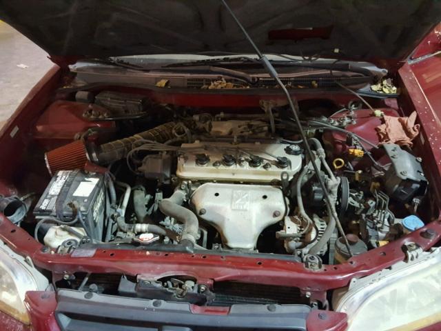 1HGCG3250YA008349 - 2000 HONDA ACCORD EX RED photo 7