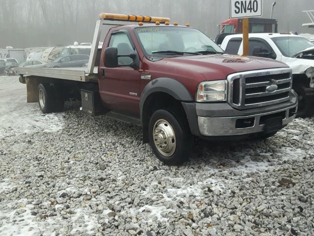 1FDAF56P85EA11239 - 2005 FORD F550 SUPER MAROON photo 1