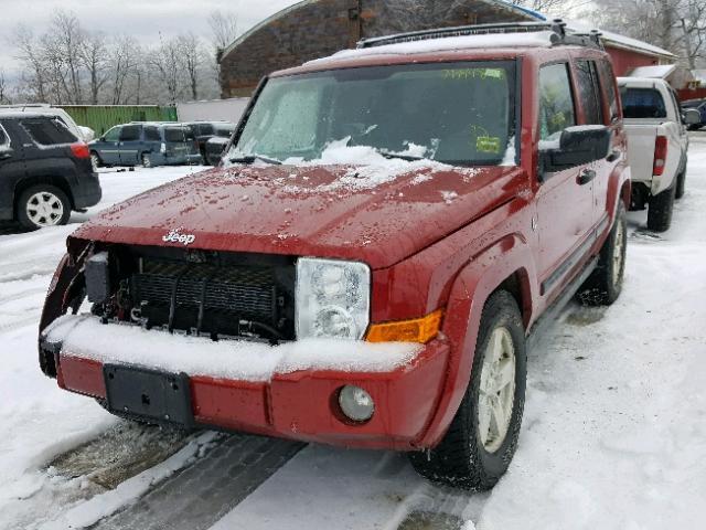 1J8HG48NX6C124511 - 2006 JEEP COMMANDER RED photo 2