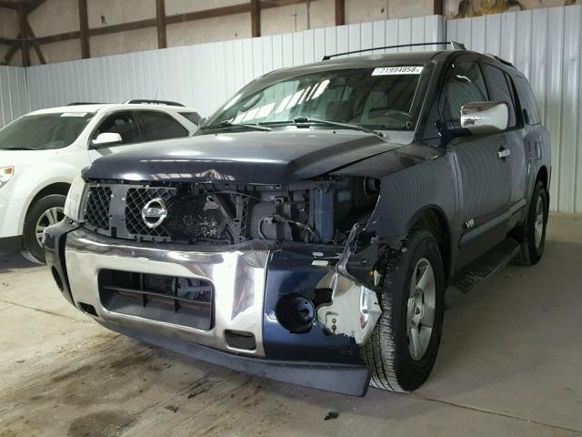 5N1AA08A36N731639 - 2006 NISSAN ARMADA SE BLUE photo 2