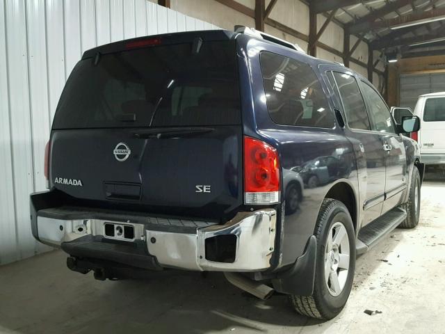 5N1AA08A36N731639 - 2006 NISSAN ARMADA SE BLUE photo 4