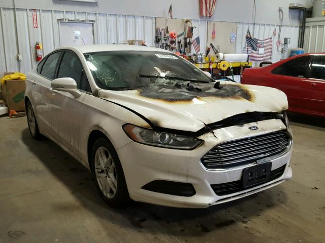 3FA6P0HR8DR290279 - 2013 FORD FUSION SE WHITE photo 1