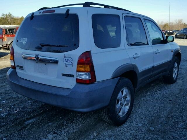 4F2YU09162KM57891 - 2002 MAZDA TRIBUTE LX WHITE photo 4