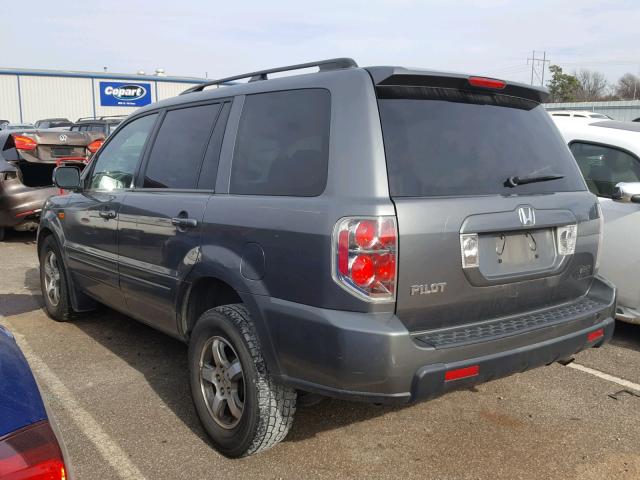 5FNYF28427B027961 - 2007 HONDA PILOT EX GRAY photo 3