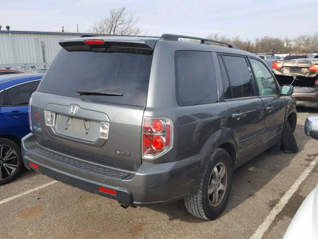 5FNYF28427B027961 - 2007 HONDA PILOT EX GRAY photo 4