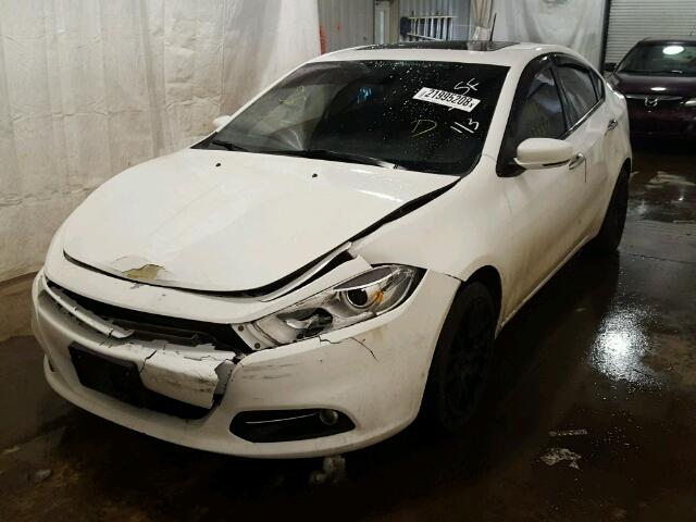 1C3CDFCA4DD268061 - 2013 DODGE DART LIMIT WHITE photo 2